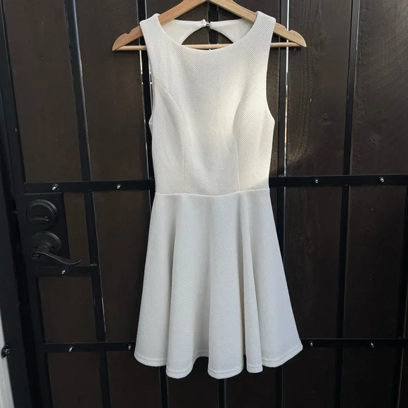 Lulu’s White Skater Dress - Picture 5 of 7